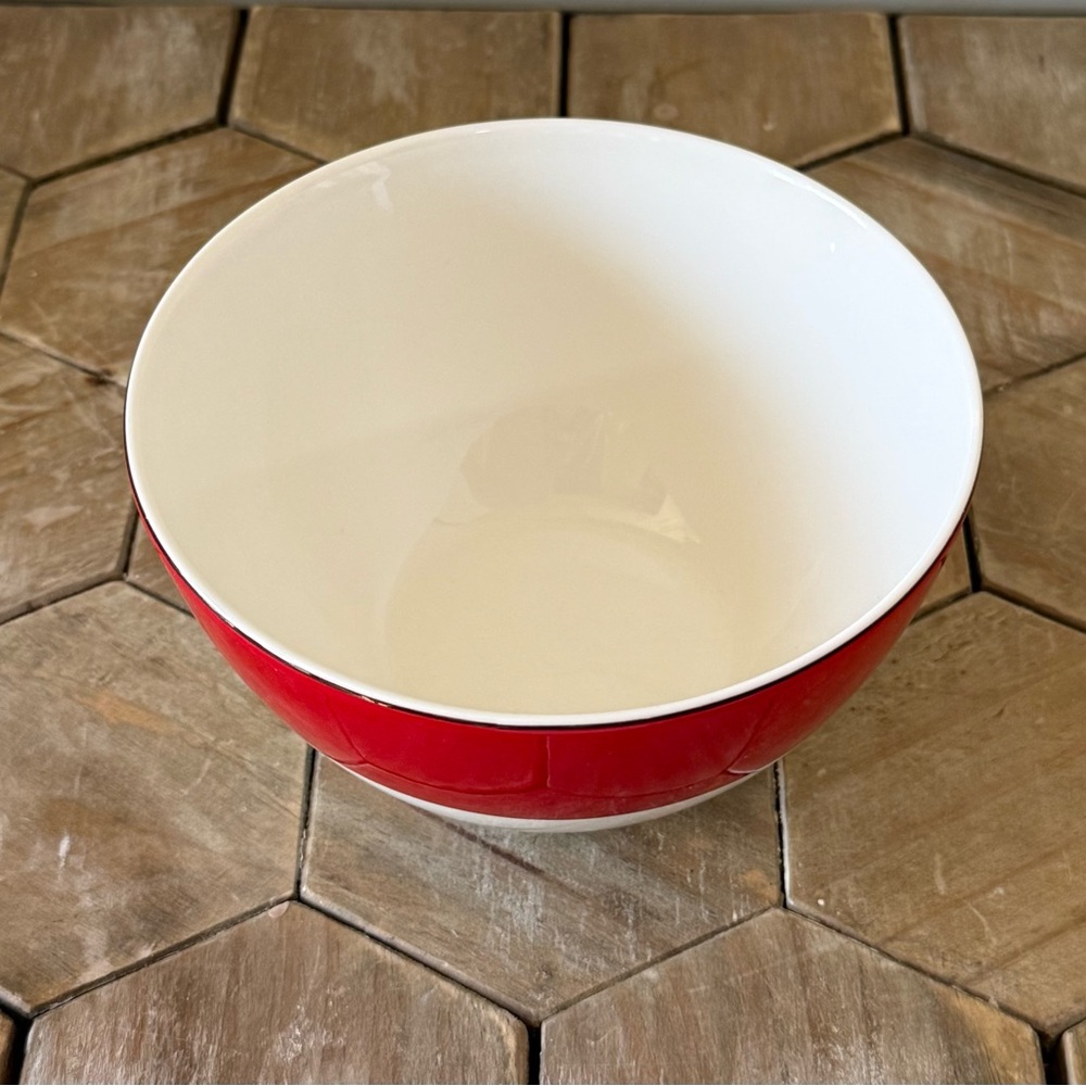 Kate Spade New York, Rutherford Circle Red by Lenox, Set of 4,Cereal/Soup Bowls - Picture 7 of 12